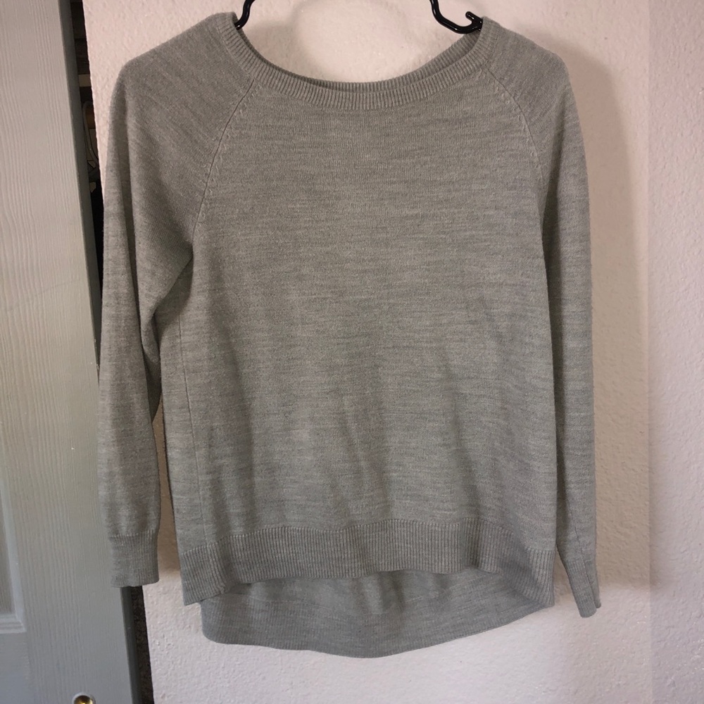 Grey Sweater Top